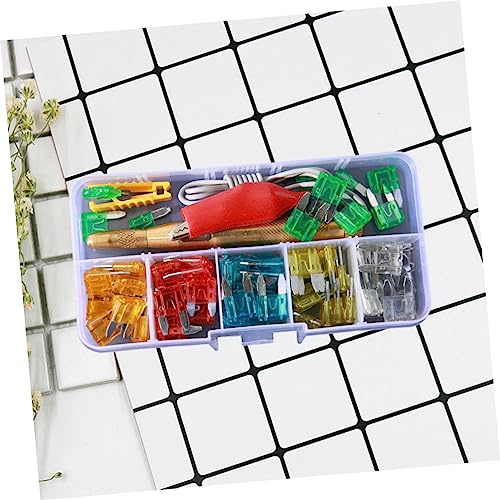 Kit probador de fusibles para automóvil, 60 piezas, 5-30 A, tipo de inserción con carcasa de zinc y plástico miniatura 4
