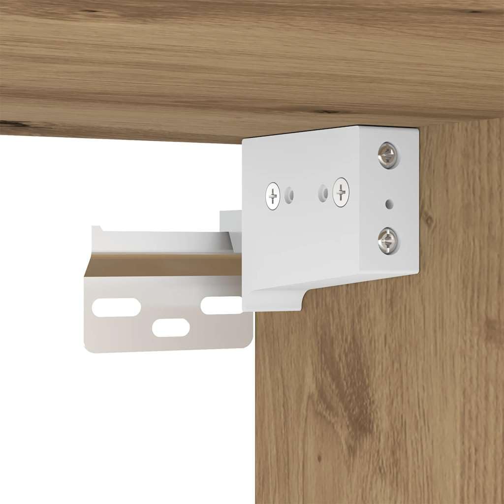 vidaXL Armadietto a Muro Rovere Artigianale 68x30x20 cm in Truciolato, Mobile pensile, mobiletto a Muro, armadietto a Parete, Mobile a Muro
