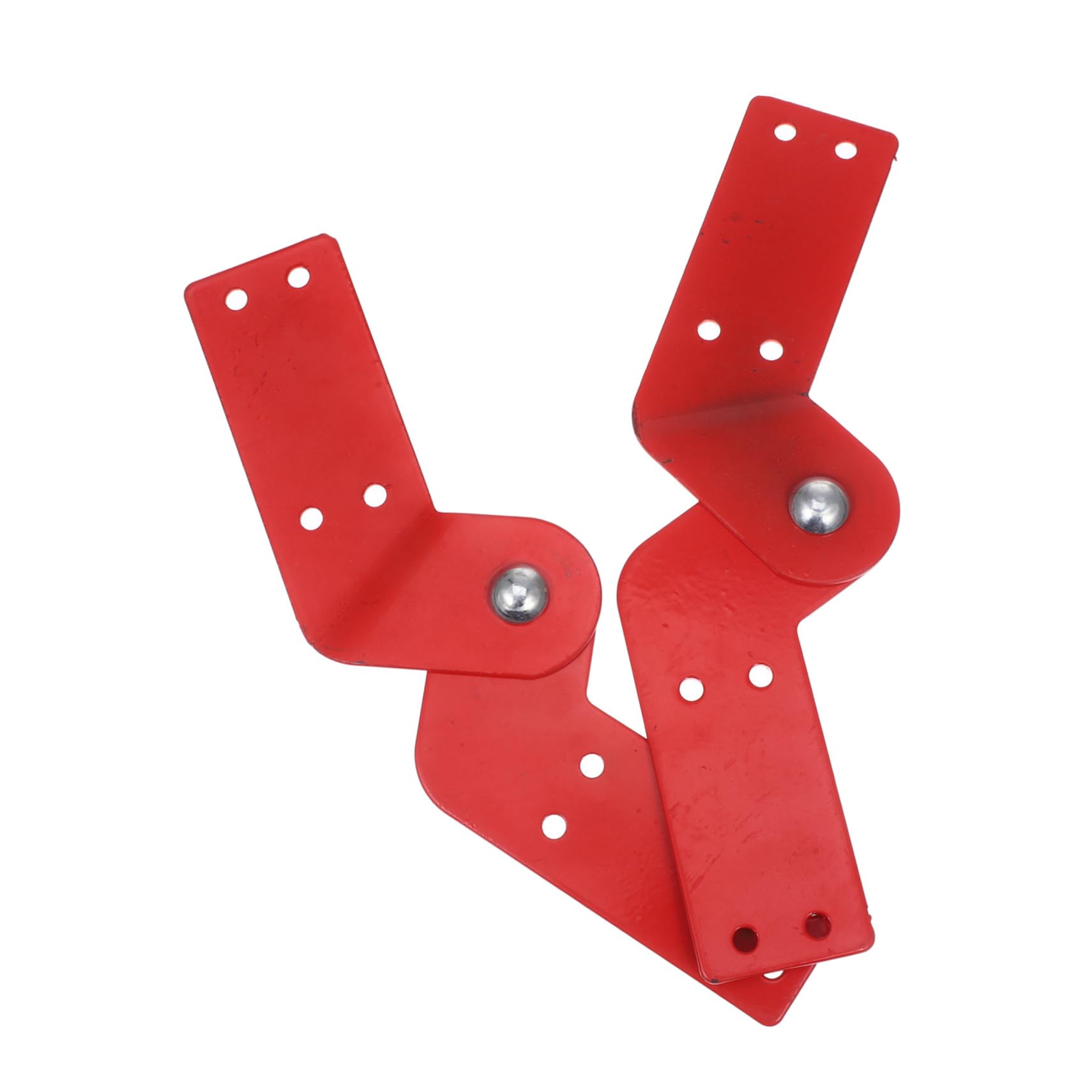 QUMIIRITY 2pcs Galvanized Steel Ladder Hinge Set Adjustable Hinges for Attic Ladder Parts and Step Replacement Suitable for Home and Engineering Applications
