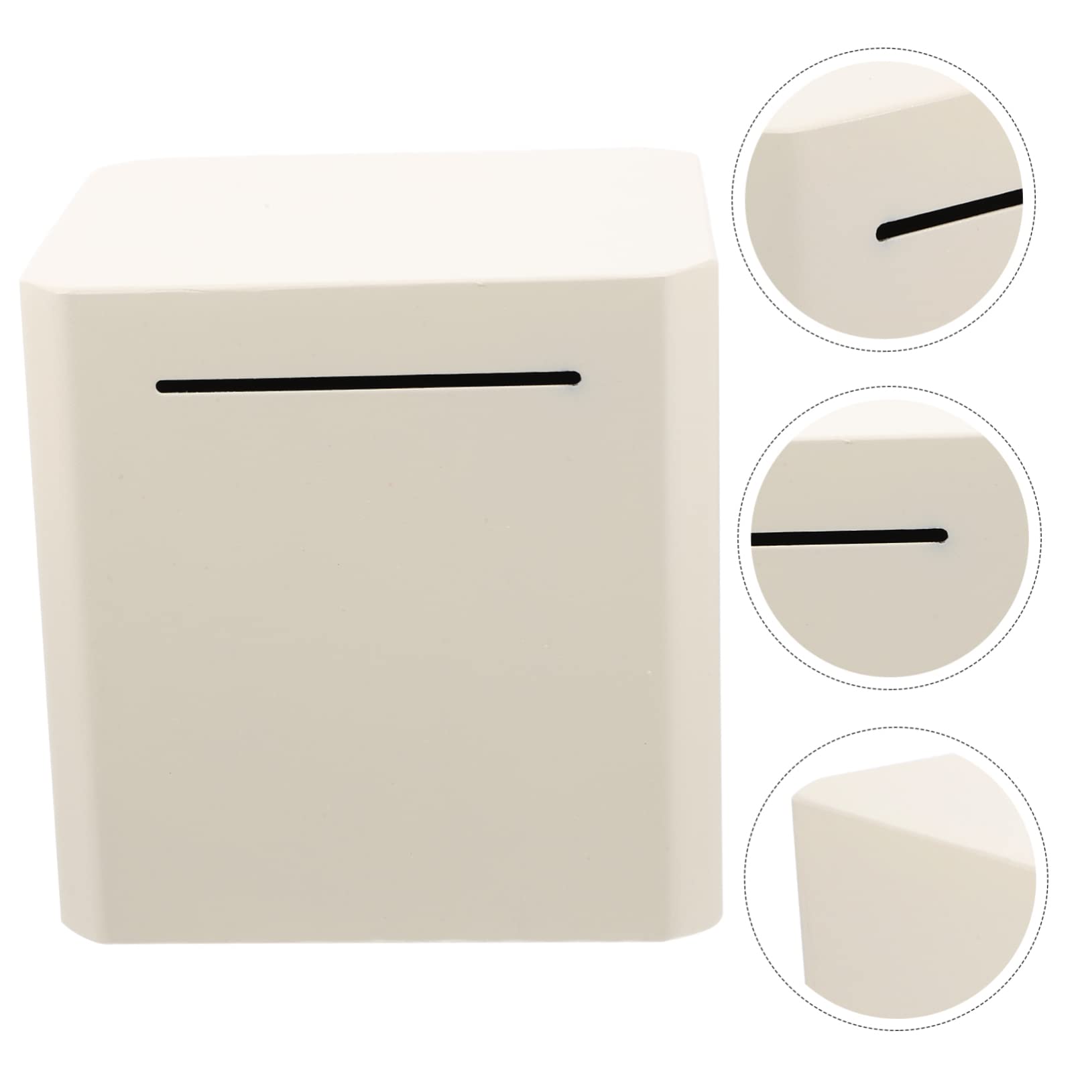 Abaodam Salvadanaio Inossidabile Unbreakable Per Per Monete e Banconote Per e Adulti Design Per Monitorare Risparmi Ivorio