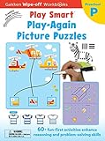 Play Smart Play Again Picture Puzzles Ages 2-4: At-home Wipe-off Workbook with Erasable Marker