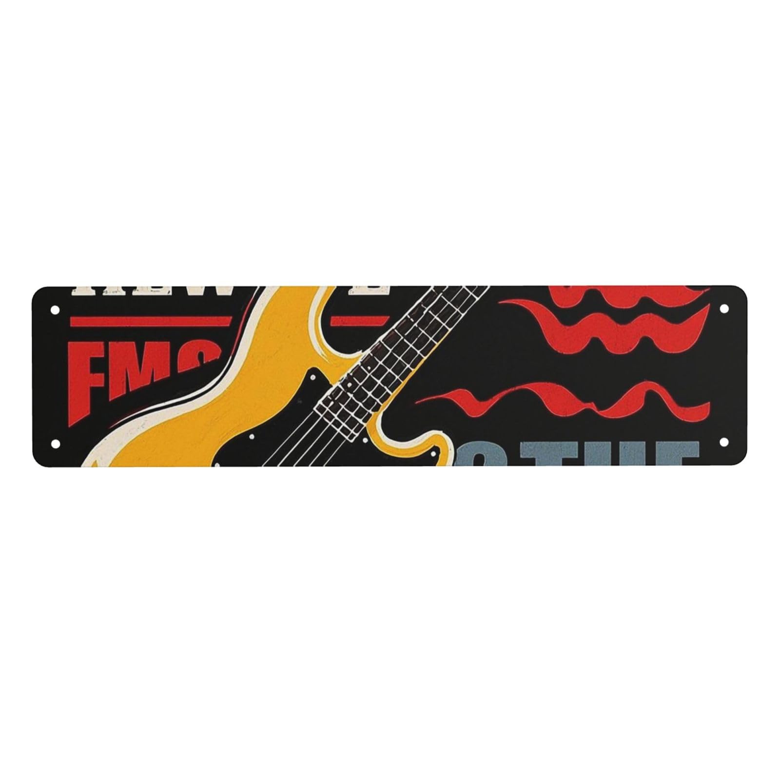 Vintage Metal Tin Signs Retro Garage Signs Stylish Wall Art Plaques for Home Decor Unique Poster 4x16 Inch rock festival Metal Sign Outdoor Wall Decorations Gifts