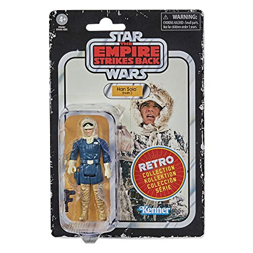 Star Wars Retro Collection Han Solo (Hoth) Toy 3.75-Inch Scale The Empire Strikes Back Figure, Toys For Kids Ages 4 And Up #TOP1