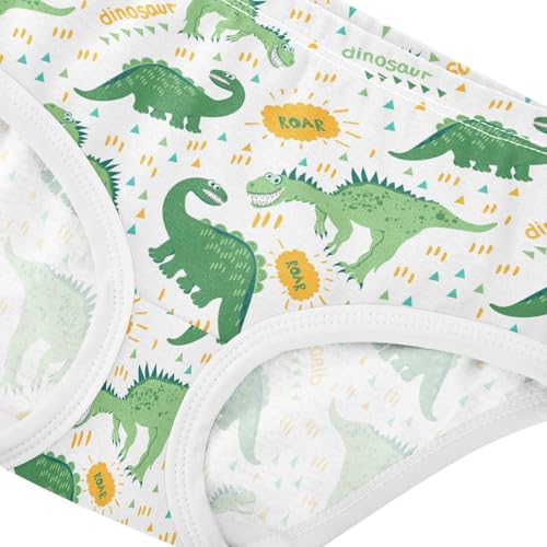 Little Girl Underwear Toddler Panties Kids Undies Dinosaur Soft Cotton Briefs 2T-8Y4