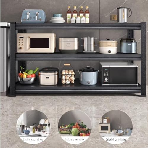 Étagère à micro-ondes élégante en métal meuble de rangement durable - 4