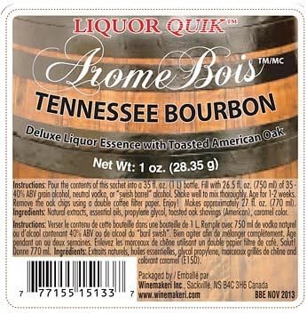 Liquor Quik Arome Bois Deluxe Liquor Essence With Toasted Oak (Tennessee Bourbon)