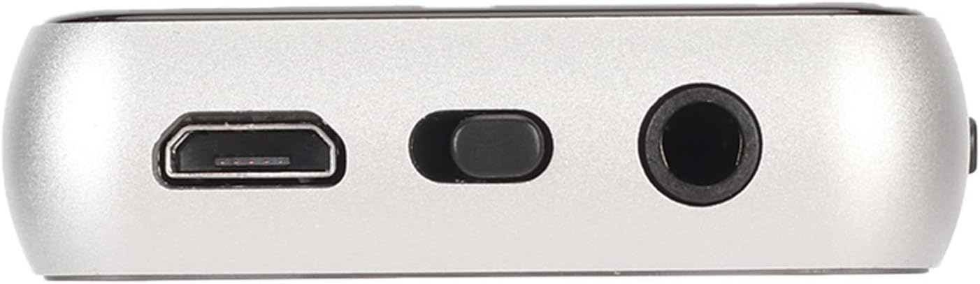 MP3 Player, HiFi Lossless Bluetooth Player, 1.8 Inch , Built in Speakers, Support Pedometer Recording Electronic Book, 8G Expandable (Silver)