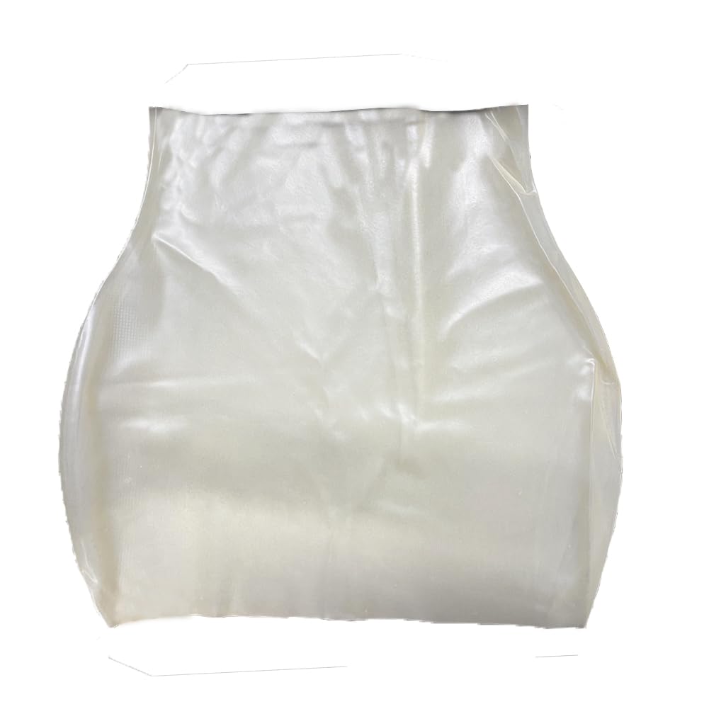 EXLATEX Women's Latex Rubber Gummi Black Mini Skirt: Small Transparent