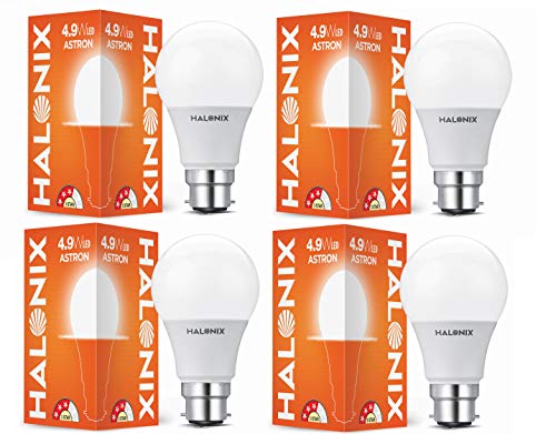 Halonix 4.9-watt Base B22 Led Bulb (Pack of 4, White)