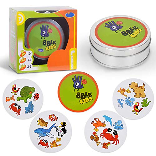 Apofly 1 Juegos De Cartas PCS Juguete Padre-Hijo Juguete Educativo para NiñOs (Animal Verde)
