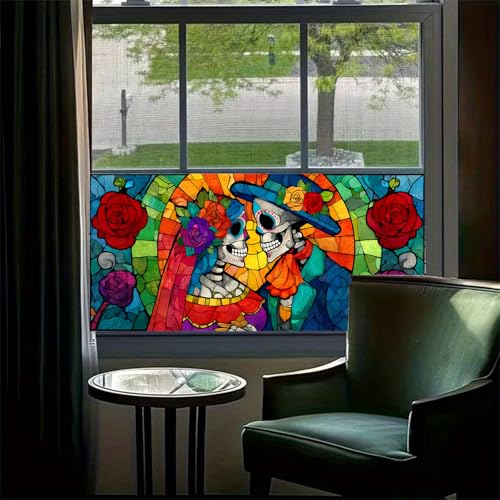 Vinilo decorativo Día de los Muertos 39.3x17.7 pulgadas miniatura 2