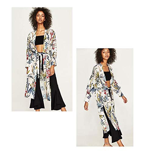 Abbigliamento da Spiaggia Cardigan da Donna Copricostume da Spiaggia in Cotone Kimono Estivo Stampato Abito Lungo Morbido ad Asciugatura Rapida Traspirante Comodo Durevole