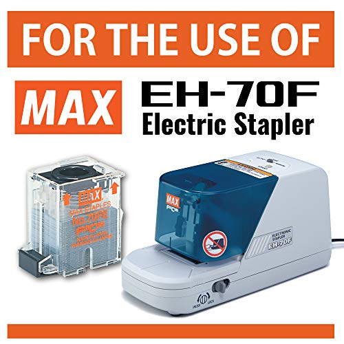 Max No70Fe Staple Cartridge For Eh-70F Flat-Clinch Electric Stapler (Box Of 5000) #TOP1