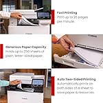 Canon Color imageCLASS MF662Cdw - Wireless Duplex Laser Printer with Copier, Scanner, 3 Year Limited Warranty, 26 PPM - Image 3