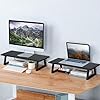 Amazon.com: TEAMIX 24 inch Monitor Stand Riser, Black Wood & Steel ...