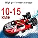 AeeJeanne Four Pass Amphibious Simulation Hovercraft High-Speed Speedboat Remote Control Toys 2.4 GHz with Double Power, 1:10 Electric Watercraft RC Racing Boat Gifts for Kid