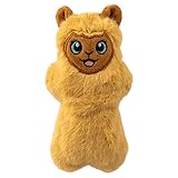 KONG Snuzzles Mini Dog Toy – Small Squeaky Plush Toy for Puppies & Small Dogs – Full-Body Squeaker for Gentle Chewing & Indoor Play (Llama)