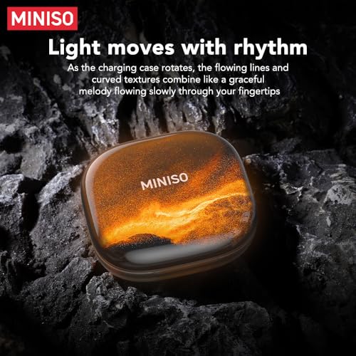 Image of MINISO MS185 Open Ear Headphone,Wireless Earbuds Stereo Sound Bluetooth 5.4,Adjustable Earhook Earphones 40 Hours of Playtime with Microphone,fit for Running, Sports, Exercise