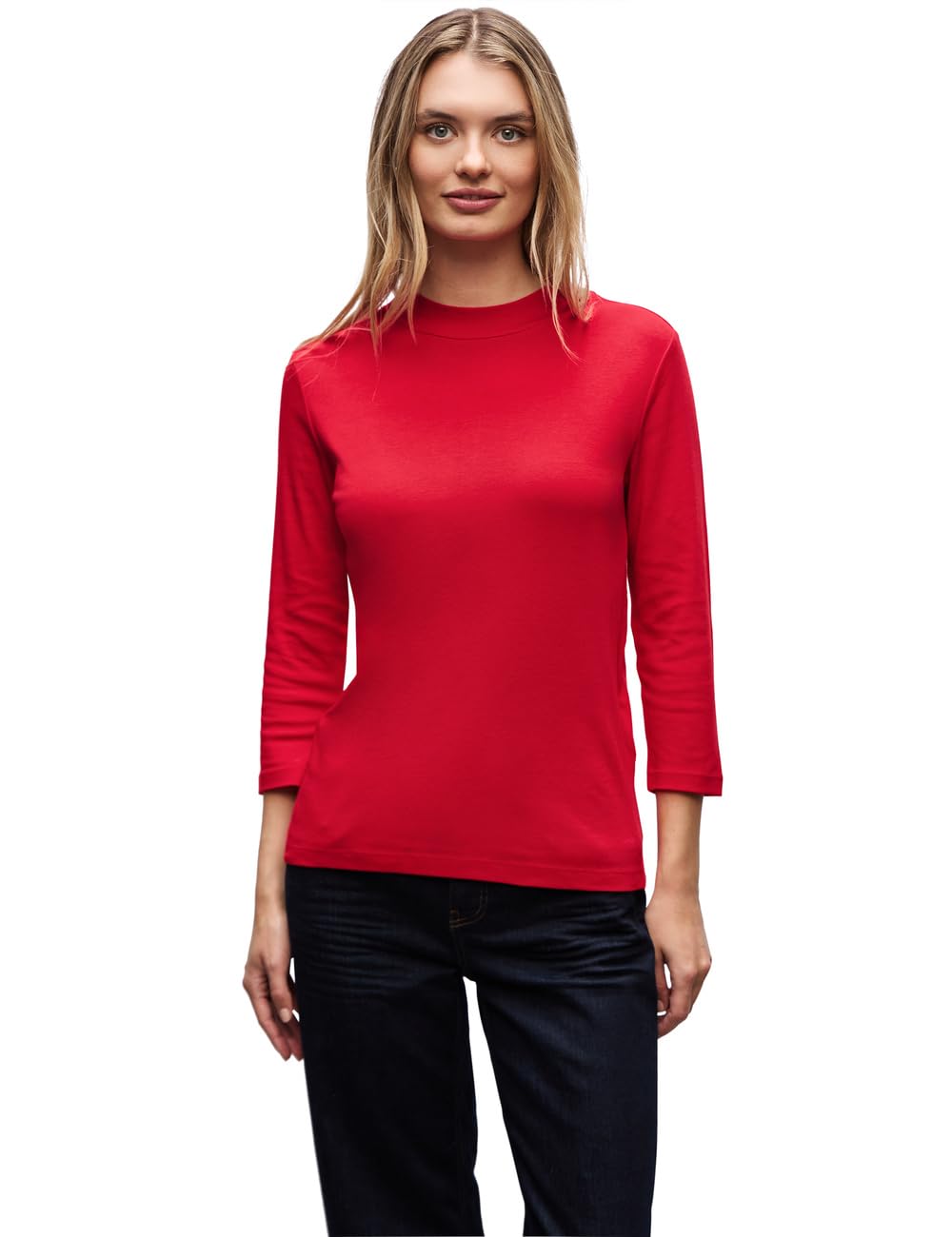 Damen Basic Turtleneck Shirt