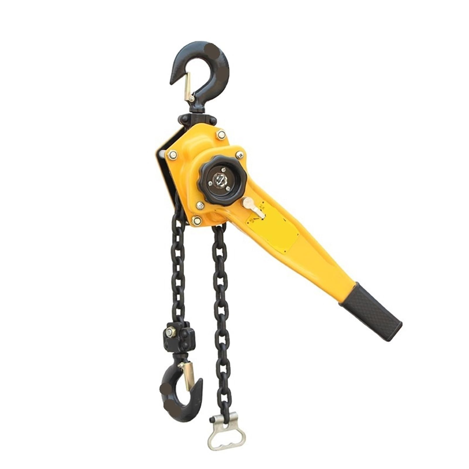Kettenzug, Manueller Manganstahl-Hakendraht Traktionshebewerkzeughebel Kleine Handkette Traktionshebekran 0,75/1 Tonne für Garagenlager(0.75T 1.5m chain)