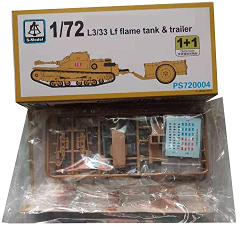 Maquette L3/33 Lf S-MODEL PS720004 double kit 1+1 char italien miniature avec remorque de carburant