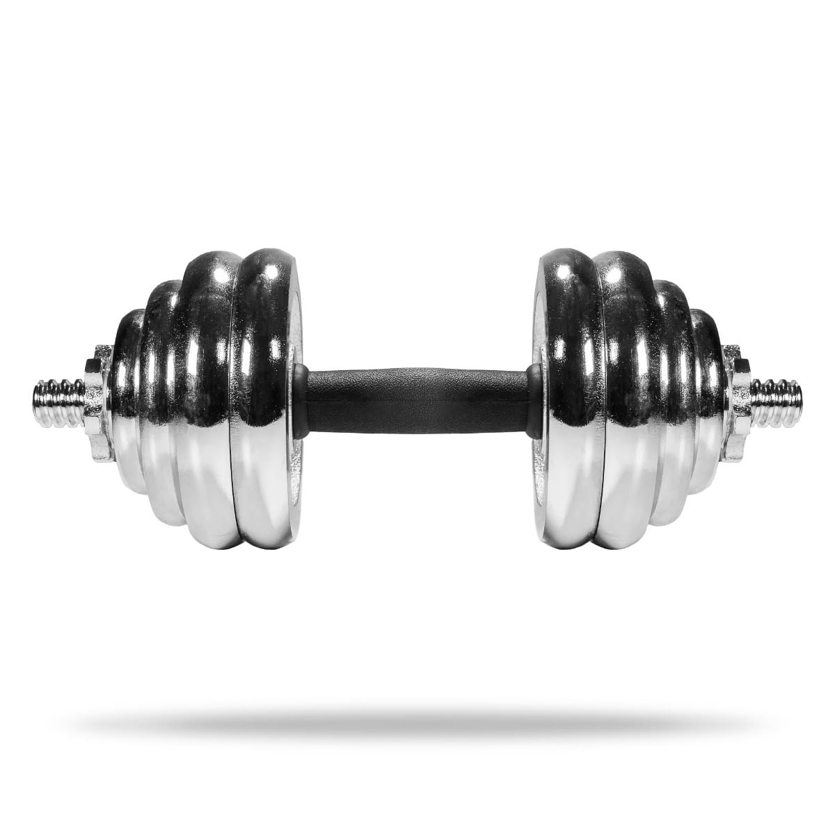 GymBeam Set Manubri 30 kg, Manubri Palestra Regolabili in Ghisa Resistente con 16 Piastre Peso, Ideale per Allenamenti di Forza, Pesi Palestra per Aumentare Massa Muscolare, Adatto a Tutti Livelli