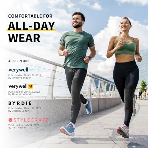 cambivo 2 pack knee braces for knee pain knee compression sleeve for men and women knee support for meniscus tear running weightlifting workout acl arthritis joint pain relief blackmedium