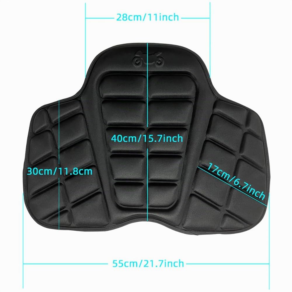 JUZELY Cuscino Sella Moto per Honda 750 XADV X ADV 750 XADV750, Coprisella Antiscivolo e Traspirante, Imbottitura Confortevole per Viaggi Lunghi e Quotidiani