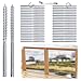 Muzata 40Pack 1/8" Swage Lag Screws Left & Right Cable Railing Hardware Kit Handed Thread for Wood Post T316 Stainless Steel Stair Deck WoodBudget System 20 Pairs CK17
