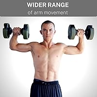 Vista 6 de Adjustable Dumbbell (Single) 5-40/80lb, 5lb Increments, for Home Gym Fitness - Upto 20 weight settings