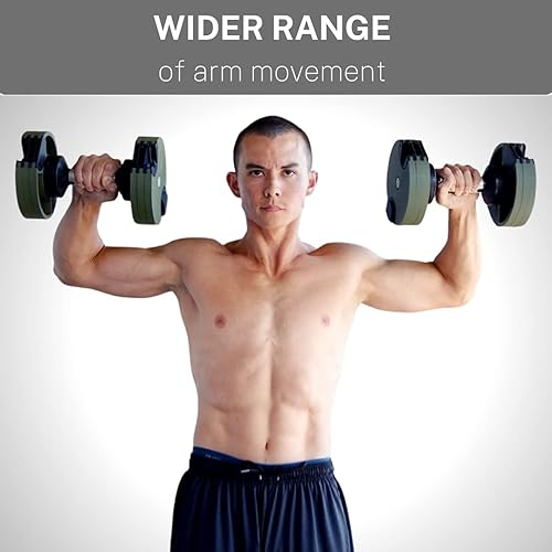 Miniatura 5 de Adjustable Dumbbell (Single) by ROBURFLEX for Workout Strength Training Fitness Home Gym