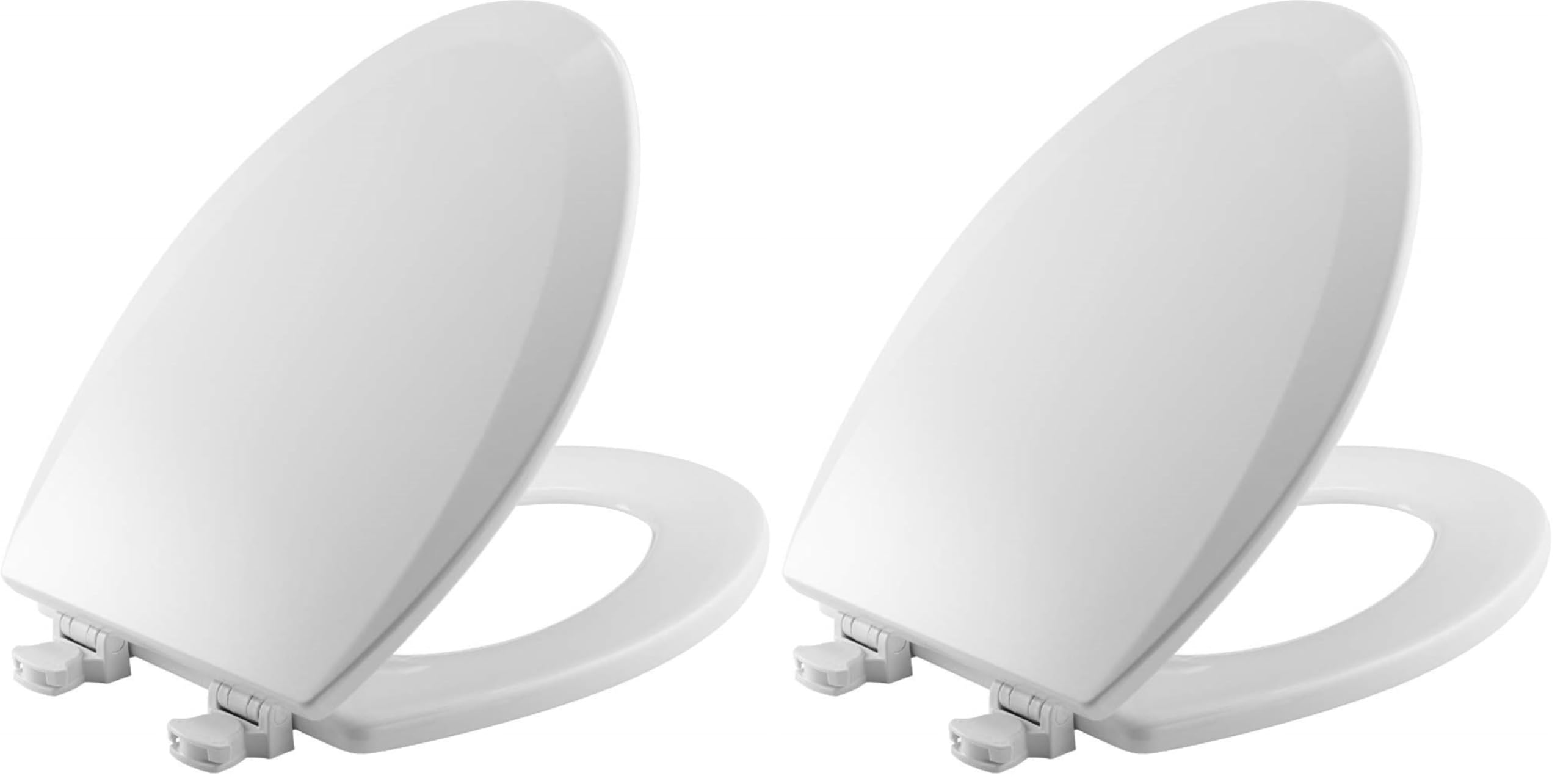 Bemis 1500EC 390 Lift-Off Wood Elongated Toilet Seat,Cotton White,(Pack of 2)