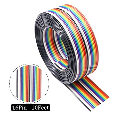 Kit de cable plano multicolor de 3 metros y 4 variantes de pines para conexiones 6