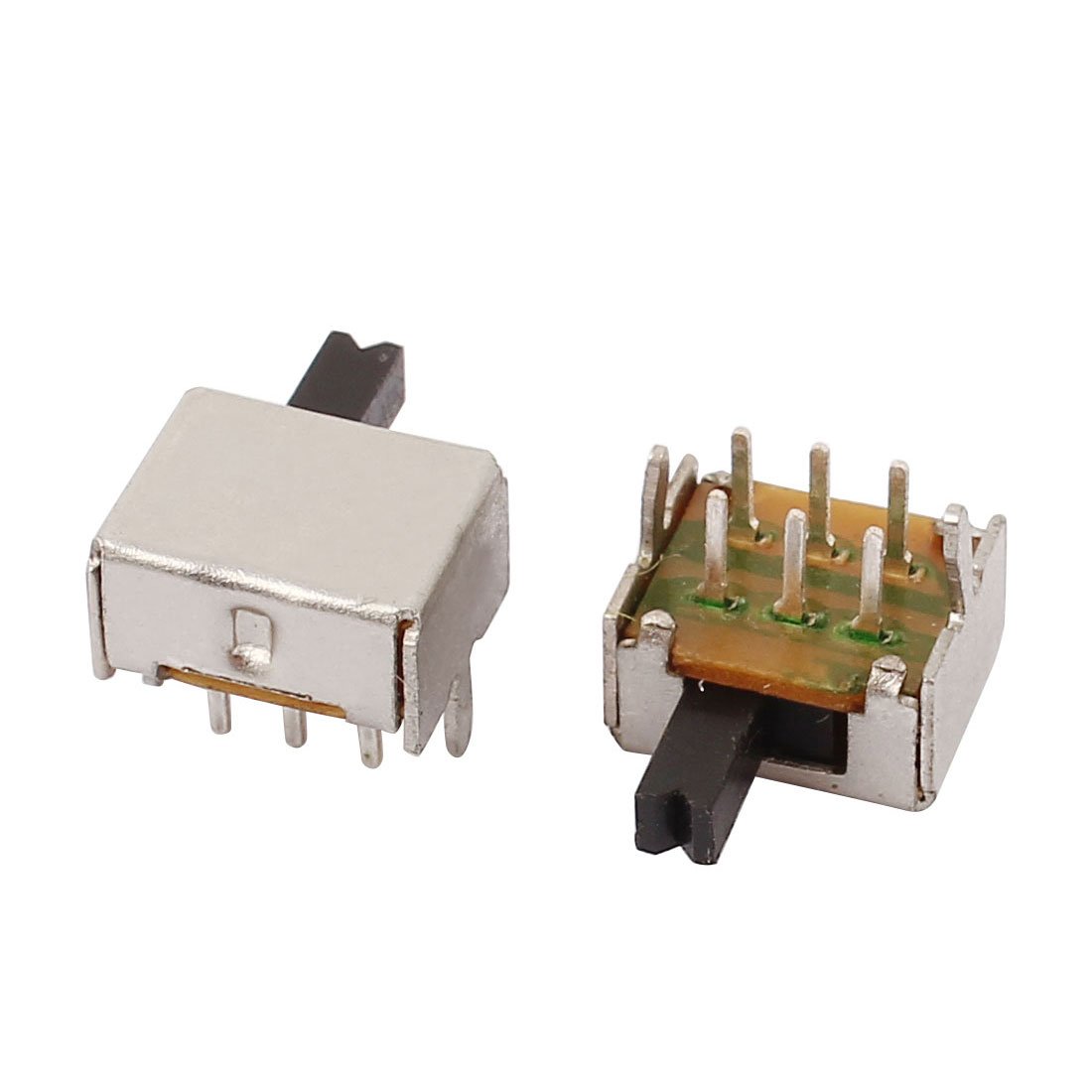 SOURCING MAP 10Pcs Interrupteur à Glissière Vertical 5mm DPDT 2P2T