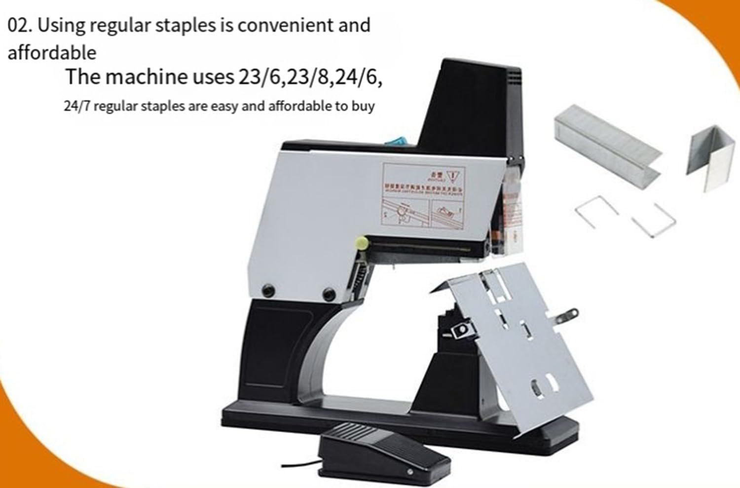 Cucitrice Manuale Elettrica Rapida, Spillatrice Ufficio, Cucitrice Per Libri, Cucitrice Per Libri Con Pedale, Pinzatrice Cucitrice Elettrica Per Impieghi Pesanti, Cucitrice Per Opuscoli