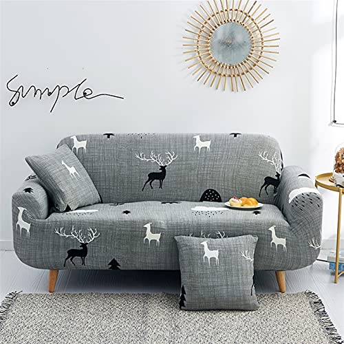 Housse de canapé géométrique extensible de 1 à 4 places pour salon - 2