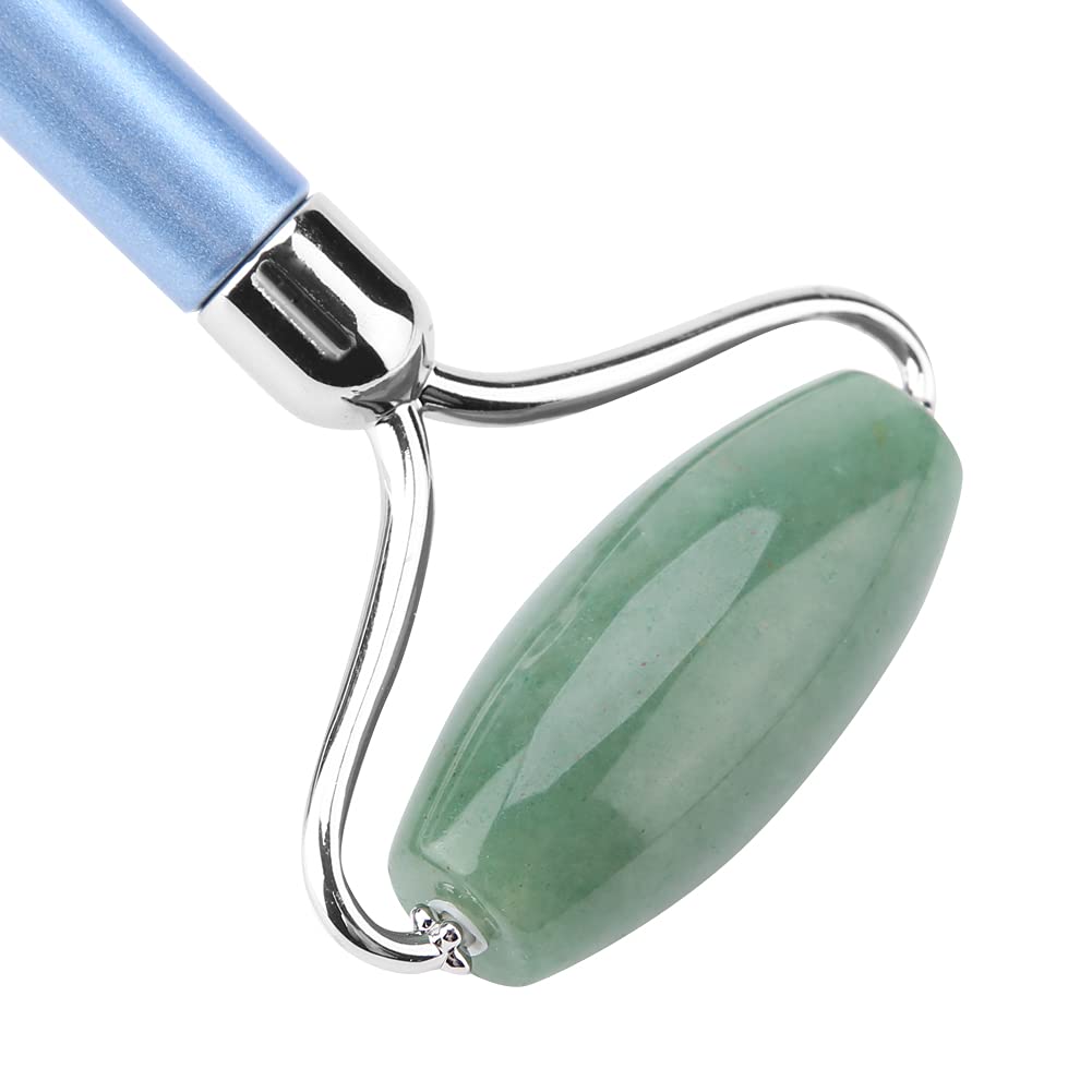 Natürlicher Jade-Roller Für Das Gesicht, Jade-Gesichtsroller, Gesichtsmassageroller Zur Hautverjüngung, Anti-Aging-Hautpflege-Werkzeug(Blauer Stab)