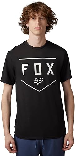 Fox Racing Camiseta técnica de manga corta Standard Shield para hombre