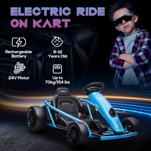 Aosom 24V Dual-Motor Kids Kart