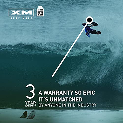 Xm Surf More Bodyboard Leash - Premium Coiled Ez-Fit Wrist Body Board Leash With Plug - Adjustable Neoprene For Arm Support - Regular Strength Cord (0.270In) - Multiple Color Options - Usa Made #TOP7