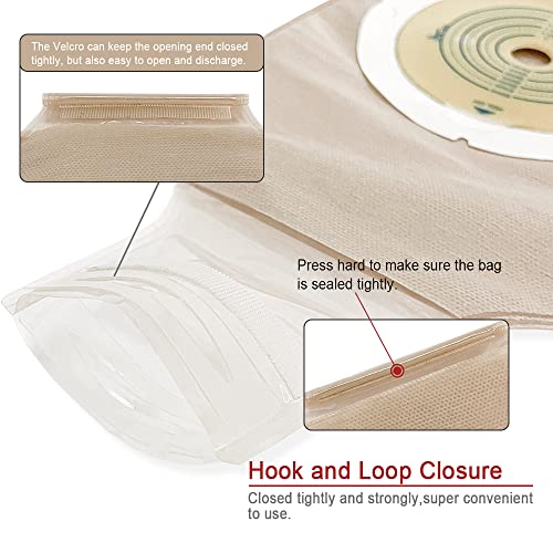 image for OUCHAN Carbou 20 PCS Colostomy Bags,Ostomy Supplies,One Piece Drainabl