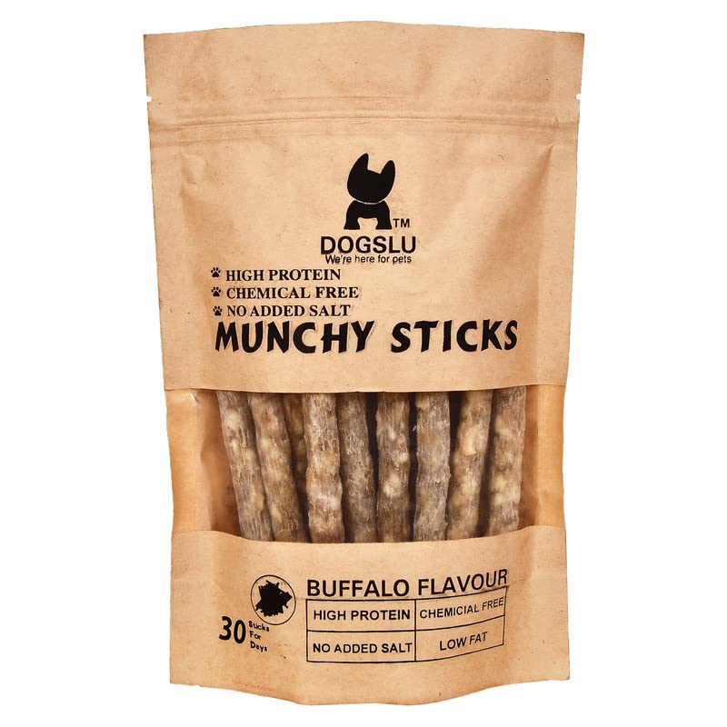 DOGSLU Munchy Sticks for Dogs Buffalo Flavor Dog Treats for Healthy Teeth and Gums | Long Lasting Chews for All Breeds Munchy Sticks (B09Z6RPJ7H) Amazon Price History, Amazon Price Tracker