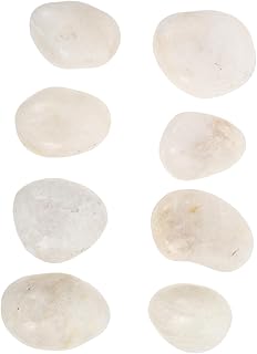 BESPORTBLE 8Pcs DIY Hand-Painted Rocks for Boys and Girls – White Pebbles for Creative Art Projects for Crafting and Outdoor Activities