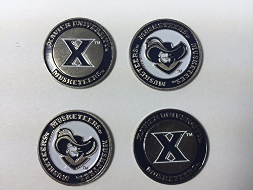 Xavier Musketeers Golf Ball Markers 4-Pack