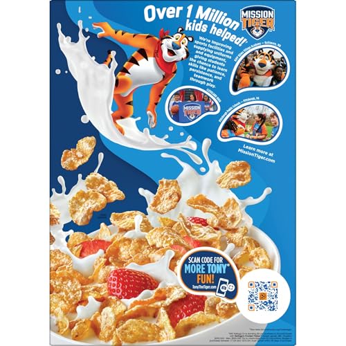Kellogg's Frosted Flakes Breakfast Cereal, Fat Free, Giant Size, 28.5 oz (Pack of 2)