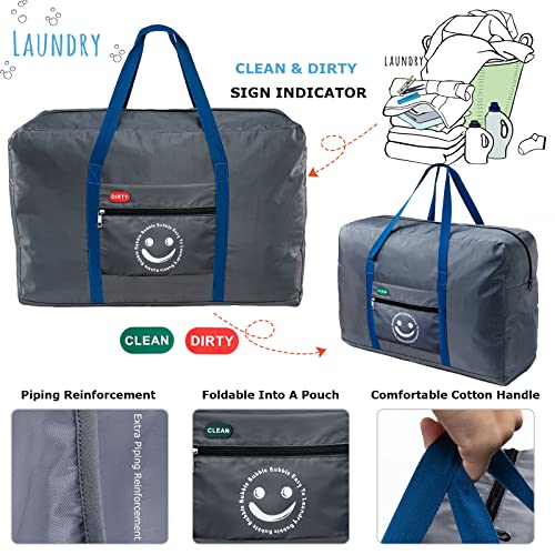 Bubble Traveling Laundry Bag, Camp Laundry Bags With Strap, Large Laundry Bags For Travel, Dirty Clothes Bag, Washable Nylon Laundry Bag With Handles For Boys Girls College Students Heavy Duty #TOP2