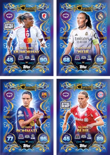 Image of Topps UEFA Champions League Match Attax Update Collection 2025 Trading and Collectible Card Game (Queens of Europe Pack #3)