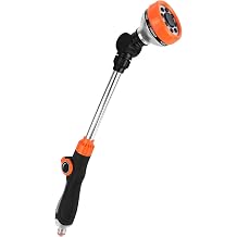Watering Lance, Extended Hose Pipe Spray Gun with 8 Modes Extended Spray Nozzle Watering Lance for Hanging Basket Cleaning, Plants Lawns Watering, Pets Shower, Car Washing