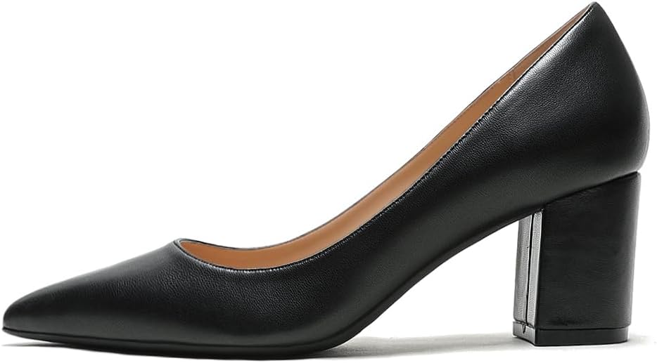 JOY IN LOVE Pumps for Women Chunky Heels Comfortable Block Heel Work Dress Pump Shoes