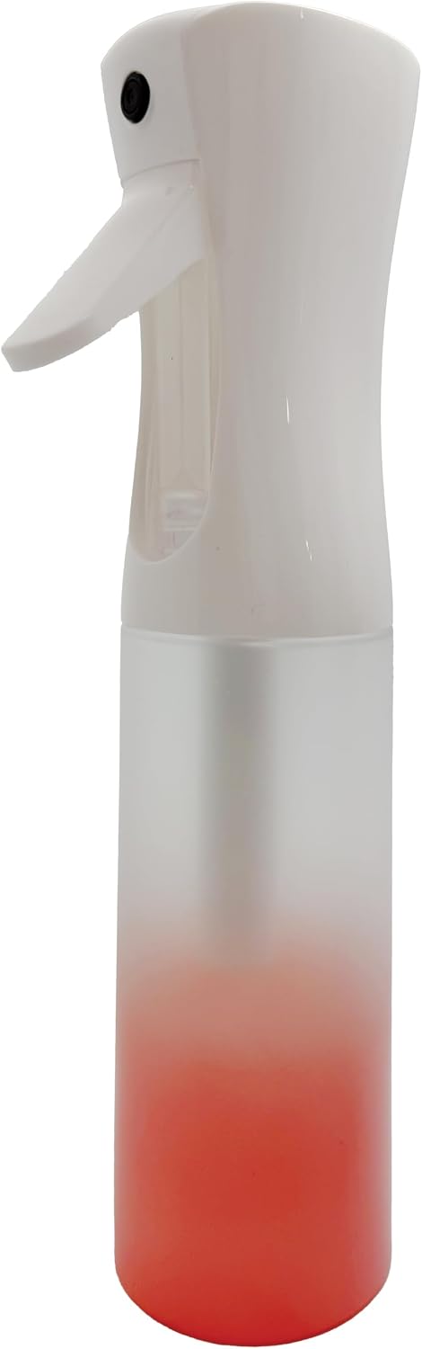 DONNA Continuous Mist Spray Bottle 10oz, Ultra Fine Gradient Water Atomizer for Hair Styling, Plants, Skincare, Cleaning, Refillable Empty Misting Tool for Salons, Pink